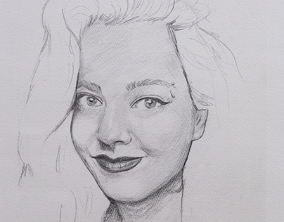 Charcoal Drawing Portrait