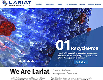 Lariat Technologies Home Page Mock up