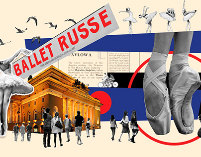 Collage Illustration "Ballet"