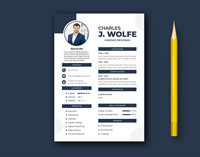 Resume CV template design