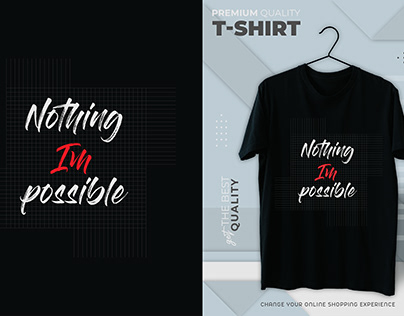 Typography T-Shirt Design For Clothing Brand Company