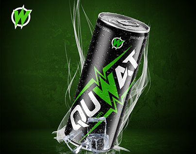 Packaging design for "QUVVAT" energy drink