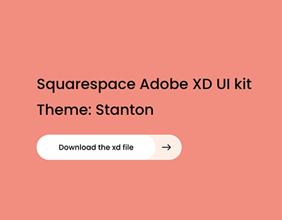 Squarespace Stanton Theme Adobe XD UI Kit