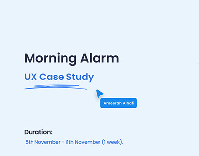 Alarm Morning App | UX/UI Case Study