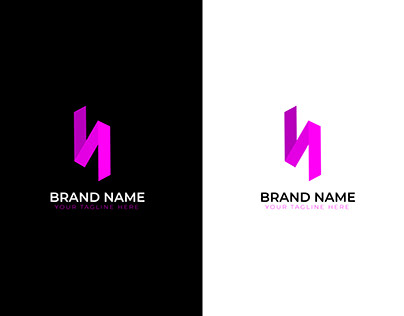 Minimal H Modern Letter logo, Branding logo, Logos.
