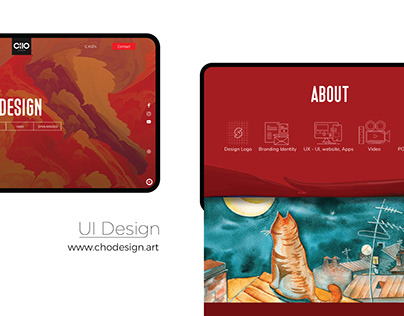 UI Design - Art Website - by Chou