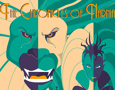 "The Chronicles of Narnia" in Tom Whalen style