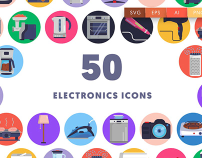 50 Electronics Icons