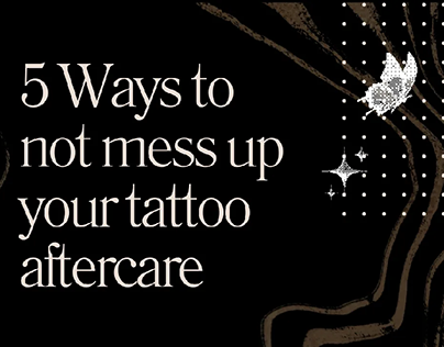 Tips for tattoo aftercare