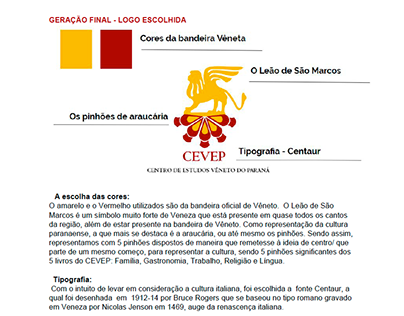 Logo grupo CEVEP (Centro de Estudos Vênetos do Paraná)