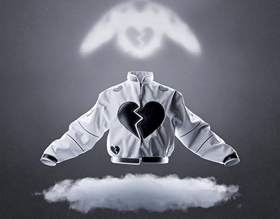 3D jacket "Broken heart"