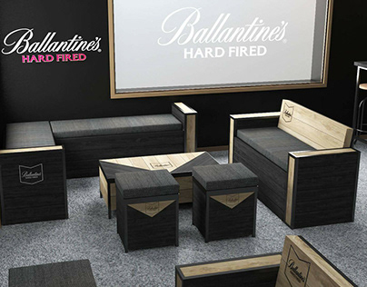 Ballantine's Hard Fired Diseño interior mobiliario