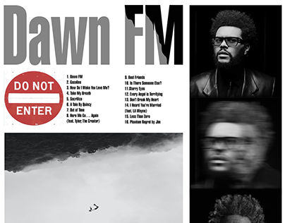 The Weeknd ALBUM ' Dawn FM ' Redesign