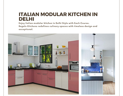 Italian Modular Kitchen In Delhi | Regalo Kitchens