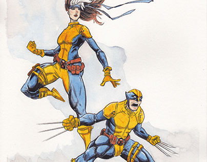 Rogue and Wolverine