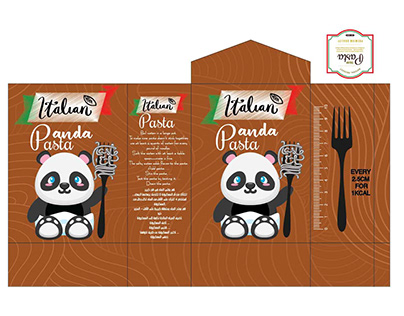 Structural and graphic design forpasta packaging