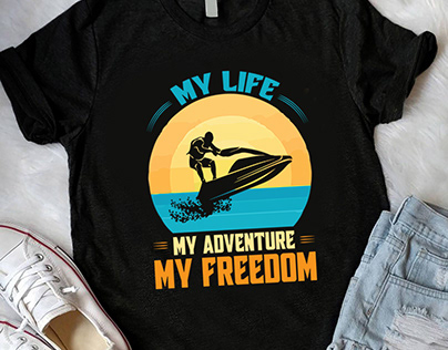 Jet ski diving t-shirt