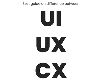Best guide on difference between UI UX CX