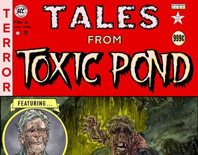 Comic Cover Lettering: Tales from Toxic Pond