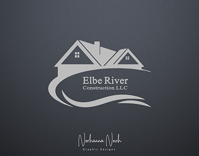 logo for elbe river construction L.L.C