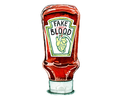 Ketchup Bottle Illustration