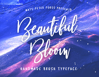 Beautiful Bloom - Free Brush Font
