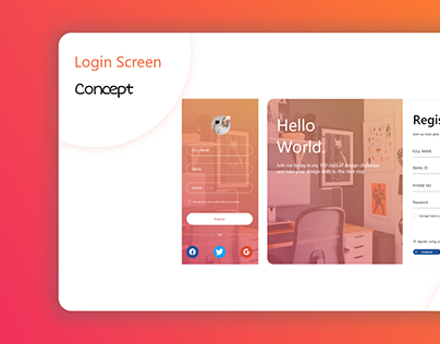 Design Concept: Login Screen