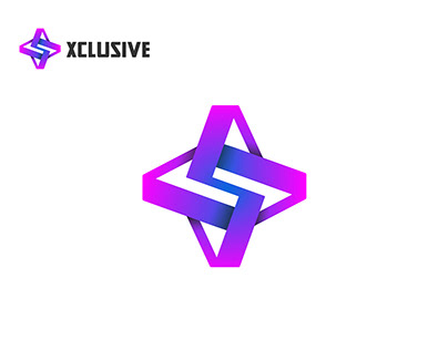 X logo design, Xclusive logo, App logo, minimalist