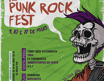 Punk Rock Fest poster design
