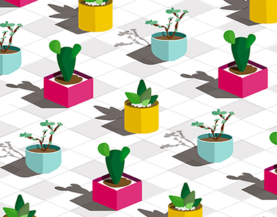 Pattern - Succulents Plants