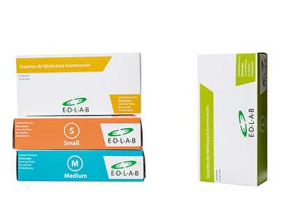 Packaging Guantes Edlab