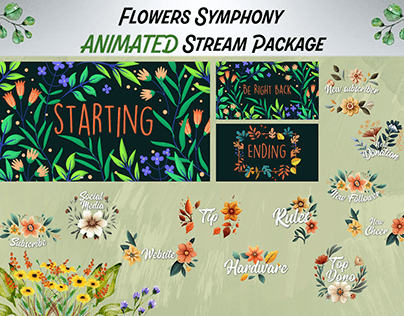 Flowers Symphony Animated Stream Package