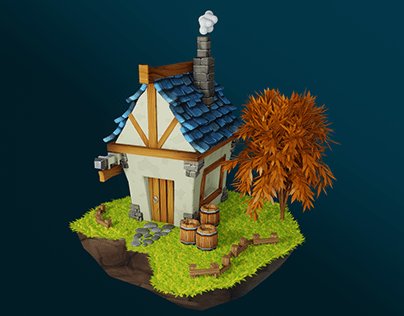 Low Poly Mini House