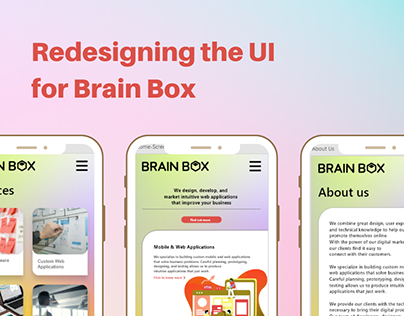 Redesigning the UI for BrainBoxLabs