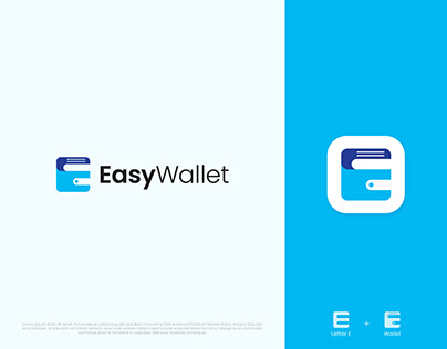 Easy wallet logo, logo design, logo, branding