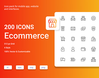 Ecommerce icon Pack