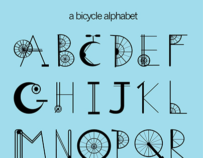 Typography: A Bicycle Alphabet