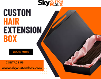 Custom Hair Extension Box Packaging