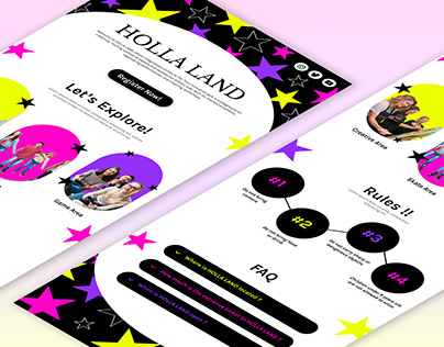 Holla Land - Landing Page