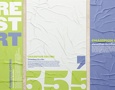 Champion Gothic Typeface Posters