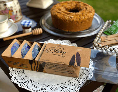 Lavender Herbal Tea Packaging design