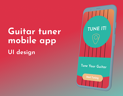 Guitare Tuner mobile app - UI design (Practice)