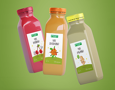 Дизайн упаковки фруктового морса / Fruit drink package