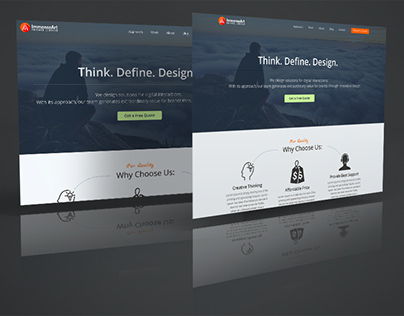 Creative Web Design Mockup