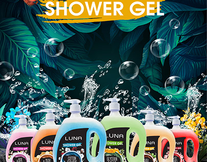 LUNA Shower Gel 2L- Packaging design