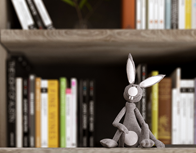Reading corner &Rabbit 
max,vray ,ps