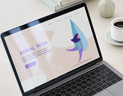 Yoga illustrations for websites