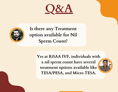 Nil Sperm Count Treatment at RiSAA IVF Delhi
