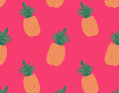 Project thumbnail - Block print style pineapple pattern