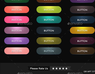 Modern Web Buttons - 200+ Buttons
